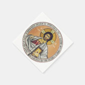 Jesus Christus Pantokrator Kuppel der Kirche Serviette (Ecke)