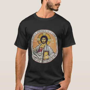 Jesus Christus Pantokrator Kuppel der Kirche T-Shirt