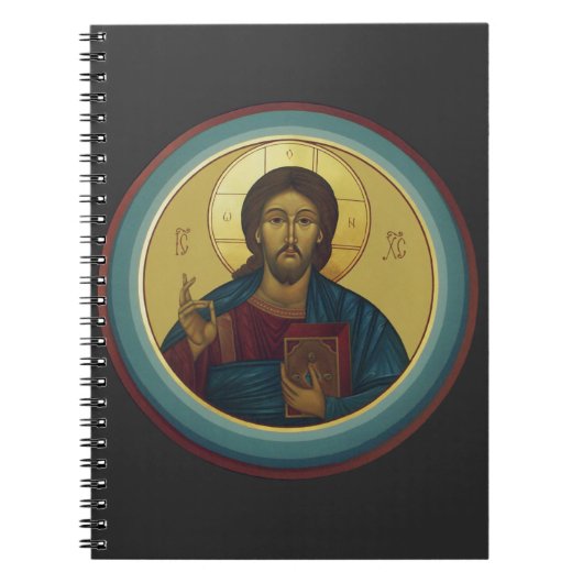 Jesus Christus Pantokrator Notizblock (Vorderseite)