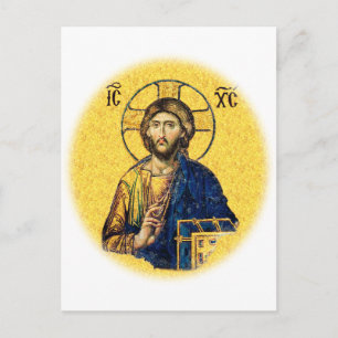 Jesus Christus Pantokrator Postkarte