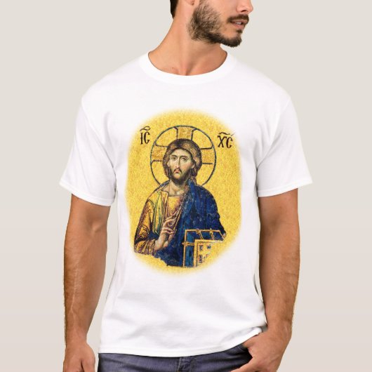 Jesus Christus Pantokrator T-Shirt (Vorderseite)