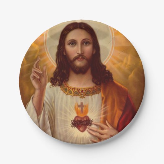 Jesus Christus Papierplatten Pappteller (Vorderseite)