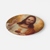 Jesus Christus Papierplatten Pappteller (Schrägansicht)