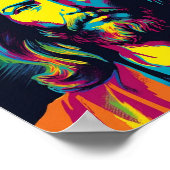 Jesus Christus Pop Kunst - AI Generierte Kunst Poster (Ecke)