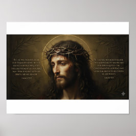 Jesus Christus Portrait Poster | Christliche Wandk