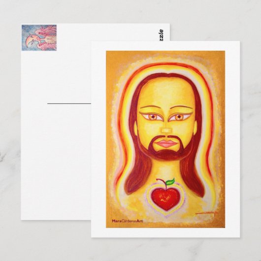 Jesus Christus Postkarte (Vorne/Hinten)