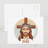 Jesus Christus Postkarte (Vorne/Hinten)