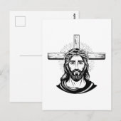 Jesus Christus Postkarte (Vorne/Hinten)