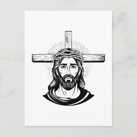 Jesus Christus Postkarte (Vorderseite)