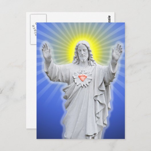 Jesus Christus Postkarte (Vorne/Hinten)