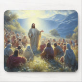 Jesus Christus predigt den Massen Mousepad (Vorne)
