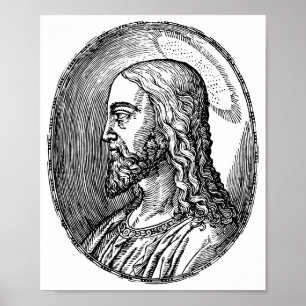 Jesus-Christus-Profil Poster