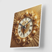 Jesus Christus Quadratische Wanduhr (Winkel)