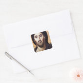 Jesus Christus Quadratischer Aufkleber (Umschlag)