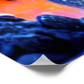 Jesus Christus reitet einen Eisbär | AI Art Poster (Ecke)