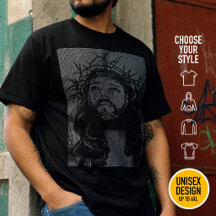 Jesus Christus Retro Nerd Techno Ascii Kunst 80er