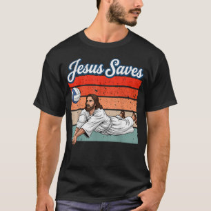 Jesus Christus rettet Christian Volleyball T-Shirt