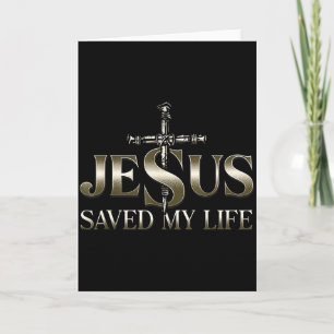 Jesus Christus rettete mein Leben Geschenk für Fra Karte