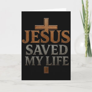Jesus Christus rettete mein Leben Geschenk für Fra Karte