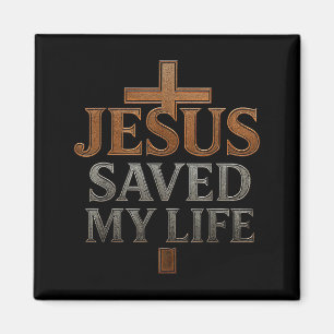 Jesus Christus rettete mein Leben Geschenk für Fra Magnet
