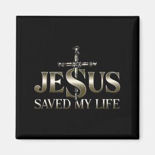Jesus Christus rettete mein Leben Geschenk für Fra Magnet