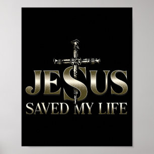 Jesus Christus rettete mein Leben Geschenk für Fra Poster