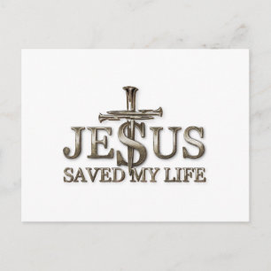 Jesus Christus rettete mein Leben Geschenk für Fra Postkarte