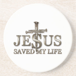 Jesus Christus Rettete mein Lebensgeschenk für Fra Getränkeuntersetzer