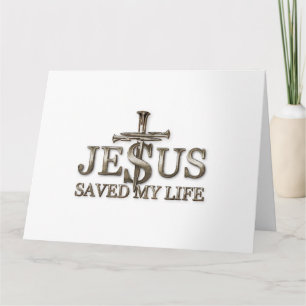 Jesus Christus Rettete mein Lebensgeschenk für Fra Karte