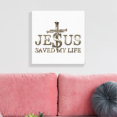 Jesus Christus Rettete mein Lebensgeschenk für Fra Leinwanddruck (Insitu (Wohnzimmer))