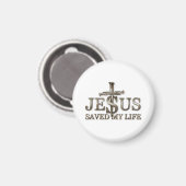 Jesus Christus Rettete mein Lebensgeschenk für Fra Magnet (Vorderseite/Rückseite)