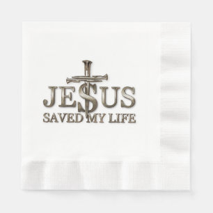 Jesus Christus Rettete mein Lebensgeschenk für Fra Serviette