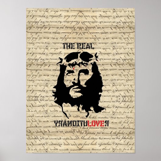 Jesus Christus Revolutionär Poster (Vorne)