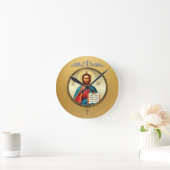 Jesus Christus Runde Wanduhr (Zuhause)