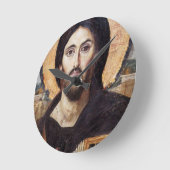 Jesus Christus Runde Wanduhr (Winkel)