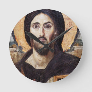 Jesus Christus Runde Wanduhr
