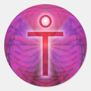 Jesus Christus Runder Aufkleber