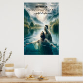 Jesus Christus sakrale Taufveranstaltung Poster (Küche)