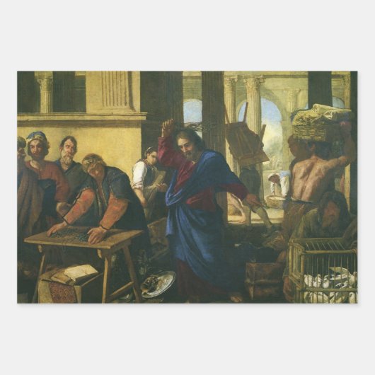 Jesus Christus - Säuberung des Tempels Geschenkpapier Set (Vorderseite 2)