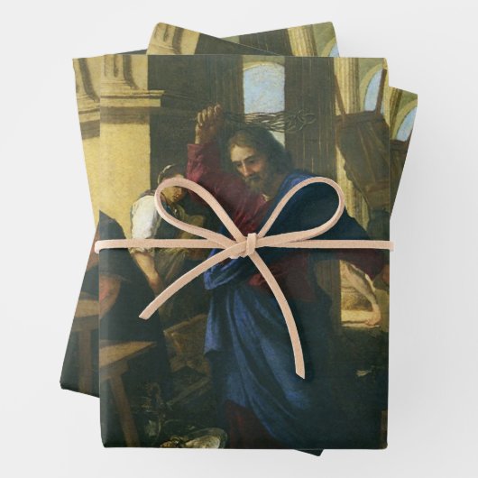 Jesus Christus - Säuberung des Tempels Geschenkpapier Set (Beispiel)