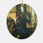 Jesus Christus - Säuberung des Tempels Keramik Ornament (Links)