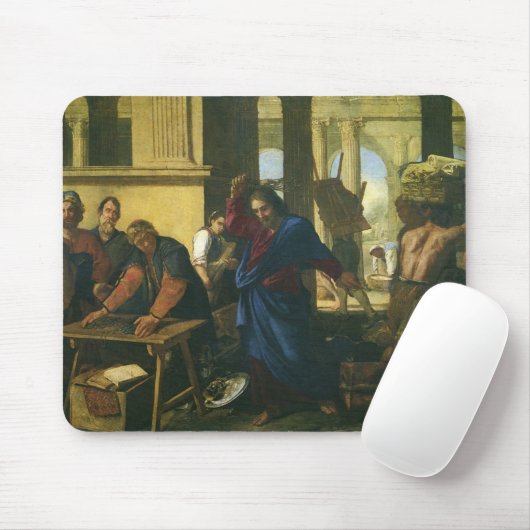 Jesus Christus - Säuberung des Tempels Mousepad (Mit Mouse)