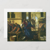 Jesus Christus - Säuberung des Tempels Postkarte (Vorne/Hinten)