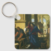 Jesus Christus - Säuberung des Tempels Schlüsselanhänger (Vorderseite)