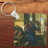Jesus Christus - Säuberung des Tempels Schlüsselanhänger (Vorderseite)