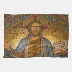 Jesus Christus - schöne christliche Kunstwerke Küchentuch