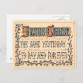 Jesus Christus - Schriften Postkarte (Vorne/Hinten)