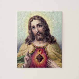 Jesus Christus Segen Heiliges Herz Jesu Puzzle