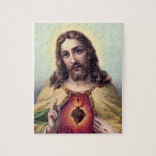 Jesus Christus Segen Heiliges Herz Jesu Puzzle (Vertikal)