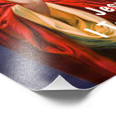 Jesus Christus Segen Ich vertraue auf Sie Zitat Fotodruck (Ecke)